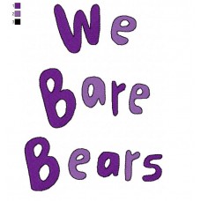 Logo We Bare Bears Embroidery Design